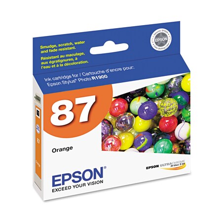 Epson (87) UltraChrome Hi-Gloss 2 Ink, Orange T087920